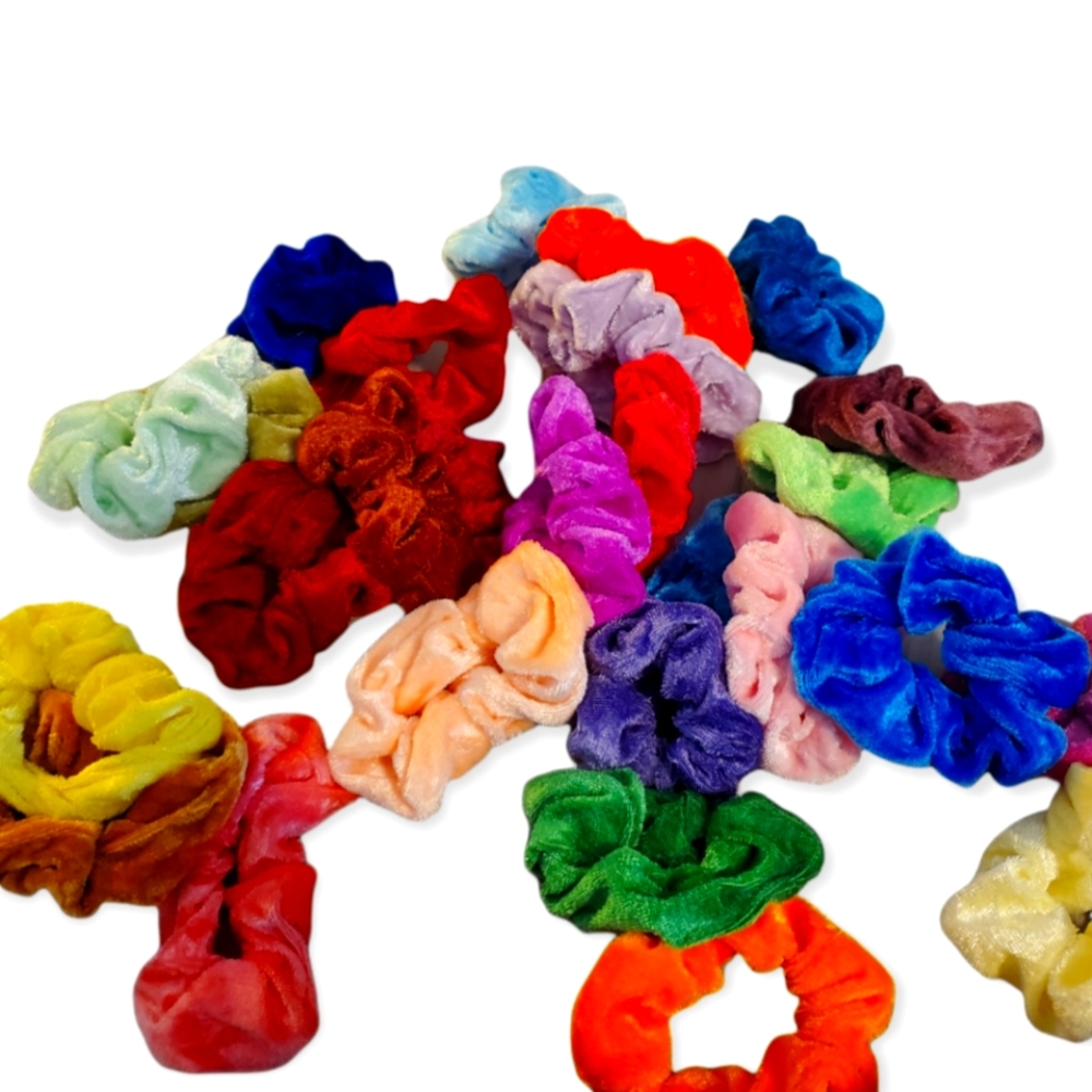 Velvet scrunchie assortment